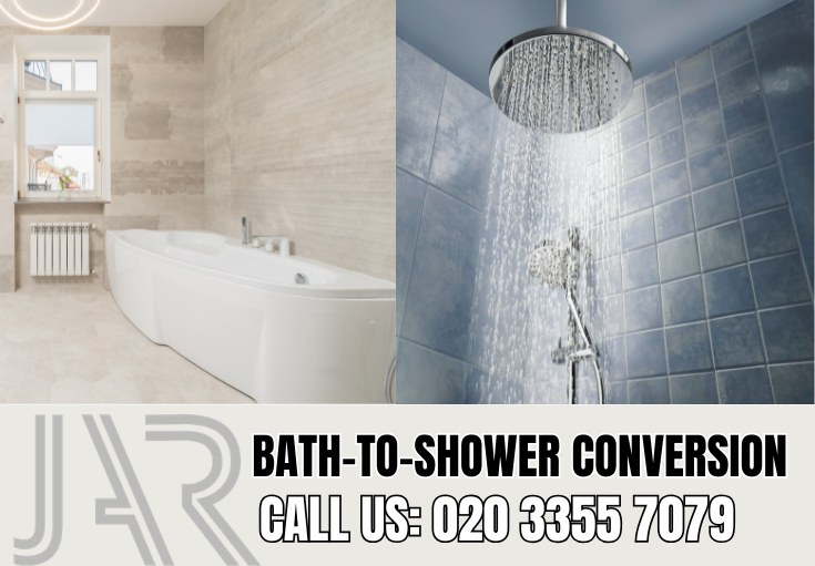 Bath to Shower Conversion by Eastsheen Bathroom Fitters